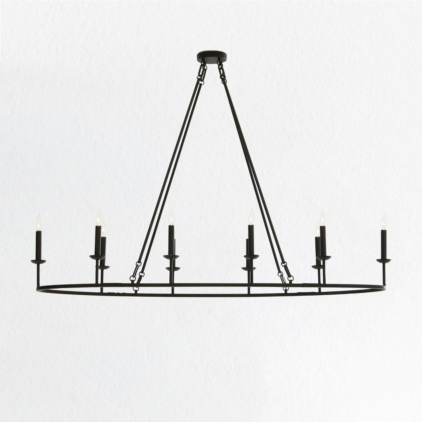 Dimmable Candelabra Glow Chandelier - Candelabra-Inspired Design with Dimmable Bronze Finish and Candle-Style Lights - Stylish Hanging Light Fixture for Living Room