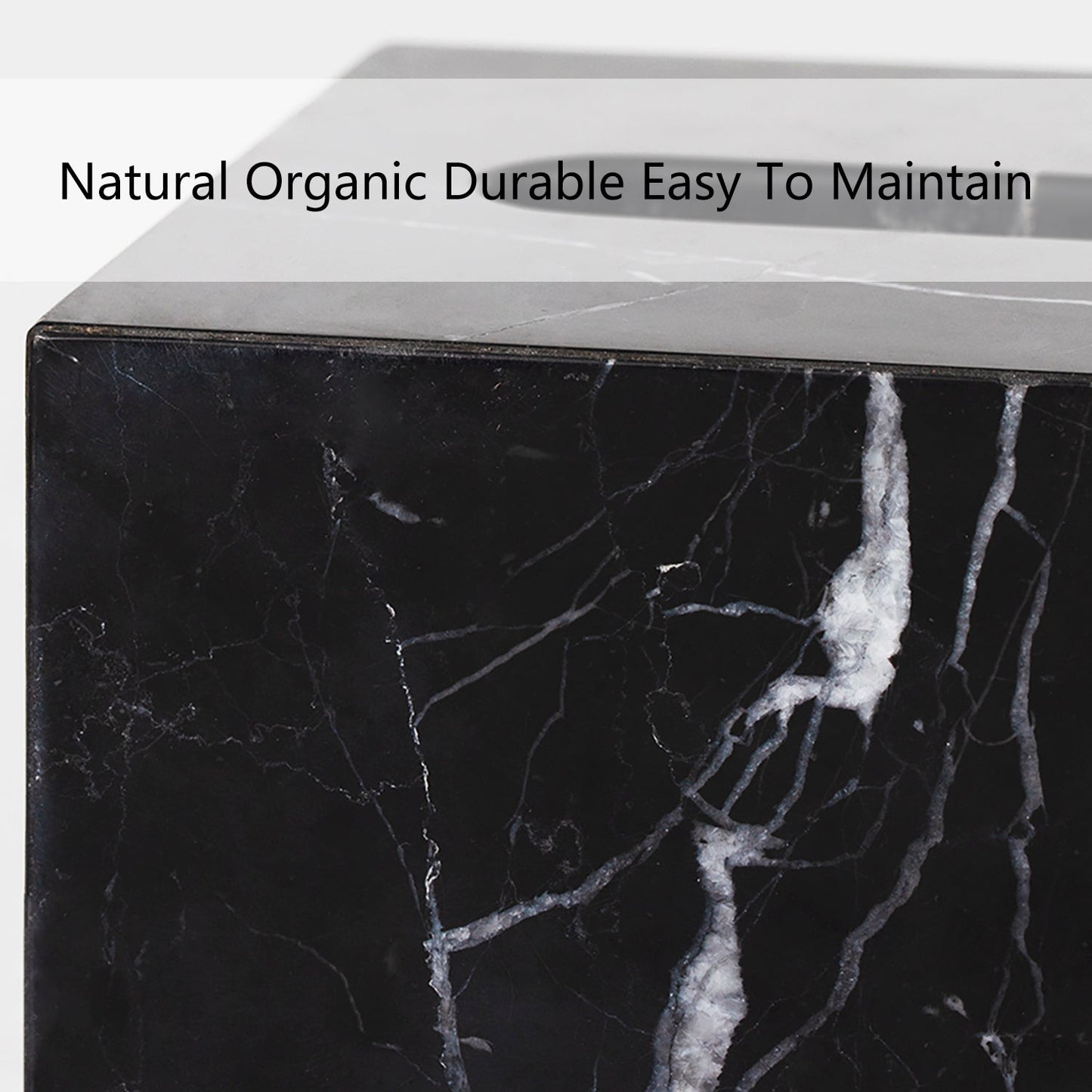 Handcrafted Black Marquina Marble Bath Accessories - Unique and Chic Bathroom Supplies for Elegant Decor