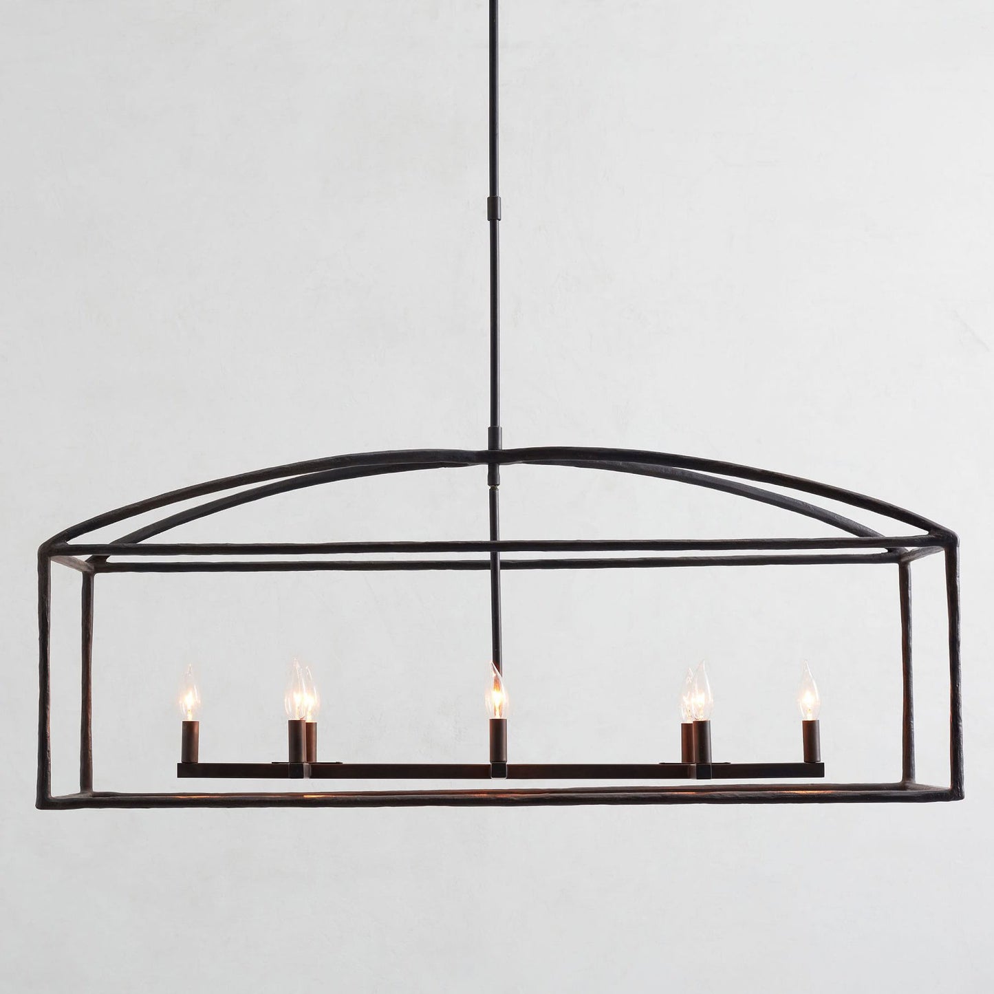 ForgeCurve Dining Chandelier - Modern Hand-Forged Chandelier with Organic Curves Suitable for Dining Room And Living Room