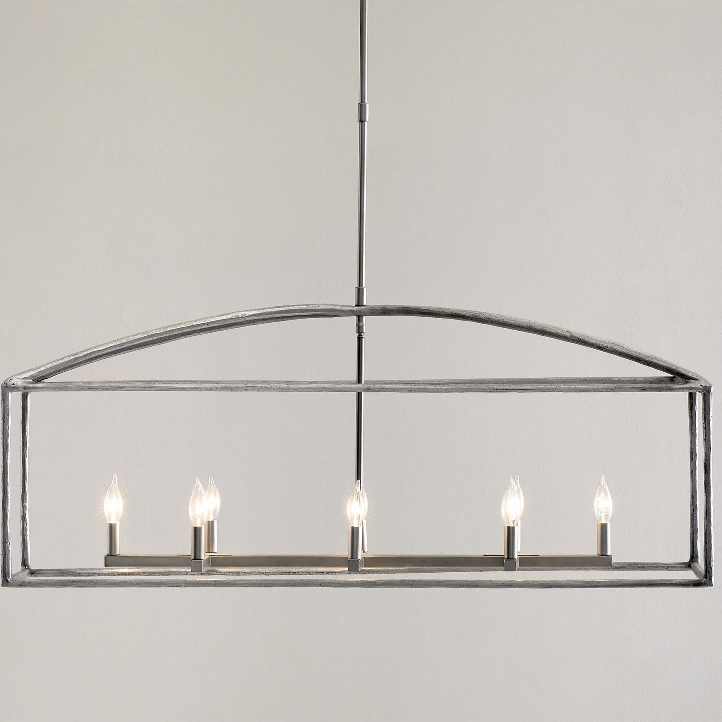 ForgeCurve Dining Chandelier - Modern Hand-Forged Chandelier with Organic Curves Suitable for Dining Room And Living Room
