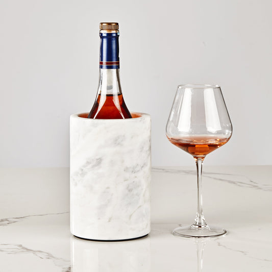 legant French White Marble Wine Cooler for Kitchen - Multi-functional Design for Dining Room and Perfect Marble Wine Chiller