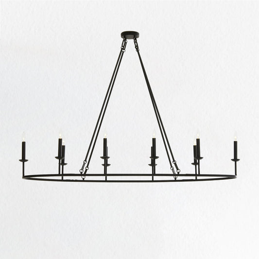 Dimmable Candelabra Glow Chandelier - Candelabra-Inspired Design with Dimmable Bronze Finish and Candle-Style Lights - Stylish Hanging Light Fixture for Living Room