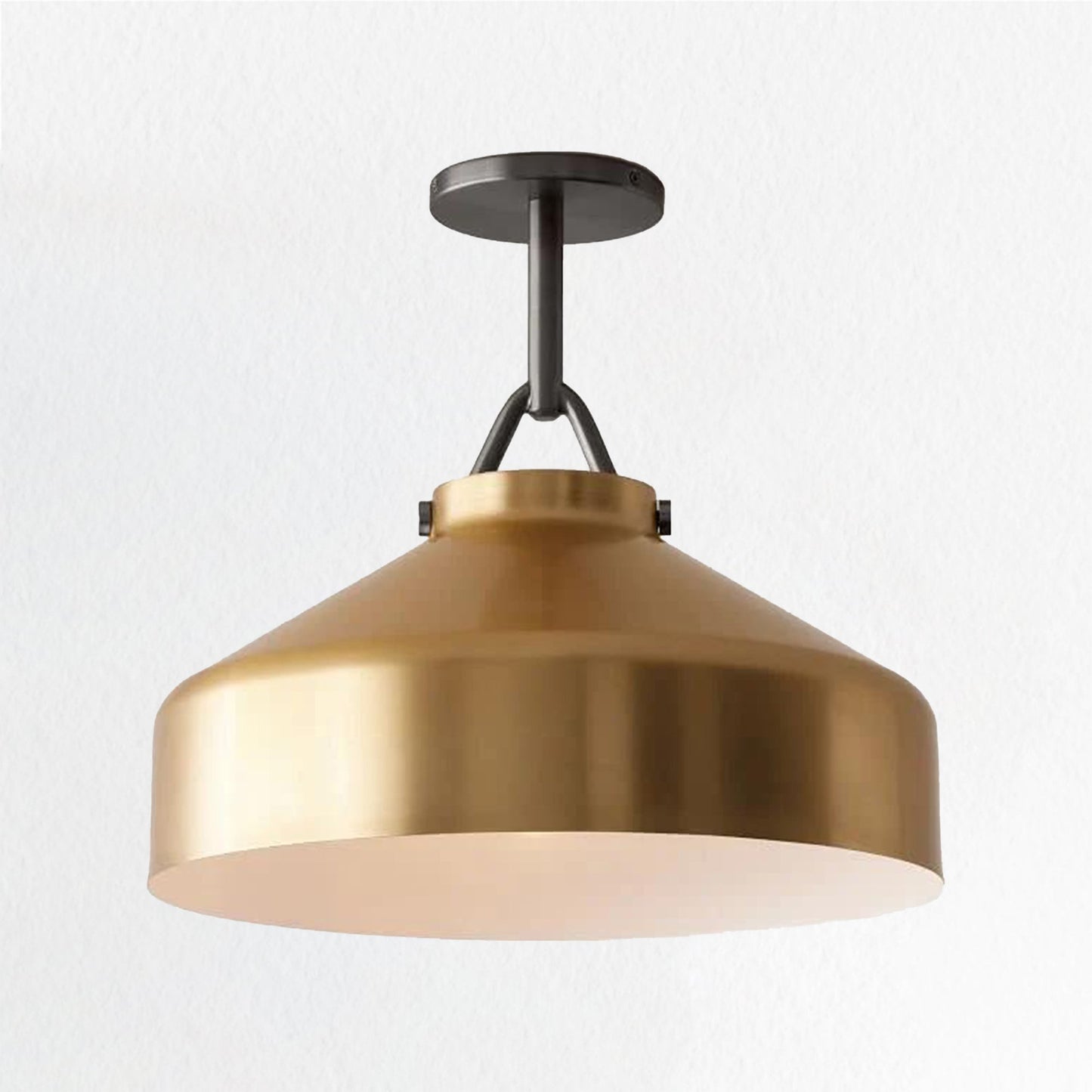 Flexillum Living Room Flush Mount 16" - Sleek Design with Angular Details, Versatile Placement, and Dimmer Switch Compatible - Perfect for Living Room, Ceiling Lamps for Living Room, and Lounge Lights Ceiling