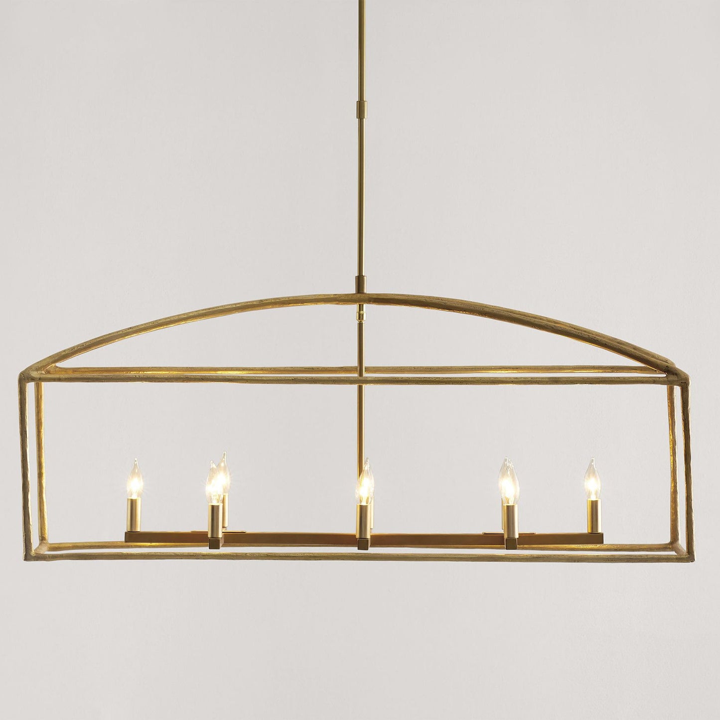 ForgeCurve Dining Chandelier - Modern Hand-Forged Chandelier with Organic Curves Suitable for Dining Room And Living Room